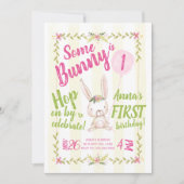 Un lapin est la première invitation d'anniversaire (Devant)