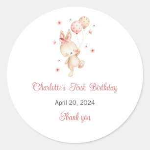 Un lapin est un Stickers, un lapin Étiquette d'ann