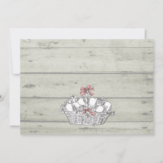 Un Lapin Est Une Invitation À Une Fête D'Anniversa (Dos)