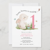 Un lapin est une invitation pour un 1er anniversai (Devant)