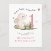 Un lapin est une invitation pour un 1er anniversai (Devant)