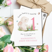 Un lapin est une invitation pour un 1er anniversai