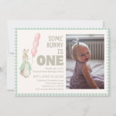 Un lapin est une première invitation de fête d'ann (Devant)