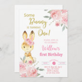 Un lapin fait une invitation pour un anniversaire (Devant / Derrière)