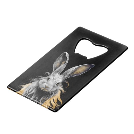 Un lapin gris génial en feu (Devant Angle)