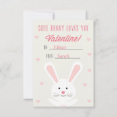 Un Lapin T'Aime La Carte Valentine (Devant)