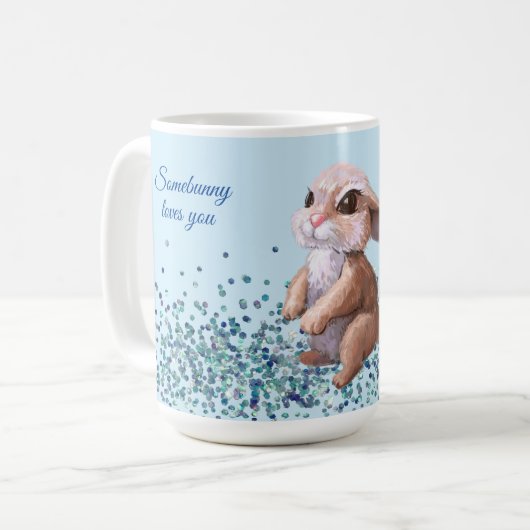Un lapin t'aime tasse (Devant gauche)