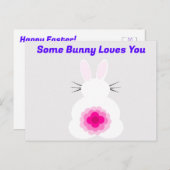 Un Lapin Vous Aime Carte Postale (Devant / Derrière)