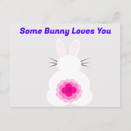 Un Lapin Vous Aime Carte Postale (Devant)