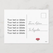 Un Lapin Vous Aime Valentines Carte Rouge Coeur (Dos)