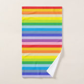 Un large spectre de rayures arc-en-ciel (Serviette à main)