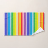 Un large spectre de rayures arc-en-ciel (Serviette à main)