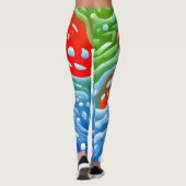 Un Leggings "Ratti_Creative_Arts" coloré unique (Dos)