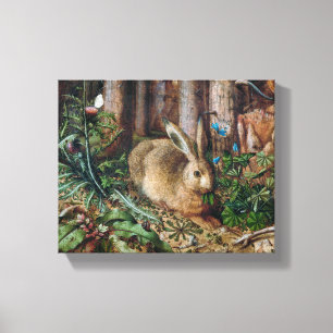 Un lièvre dans la forêt (1585) , Toile