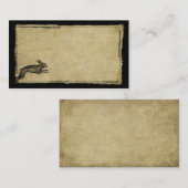 Un lièvre de saut Prim des cartes de visite (Devant / Derrière)