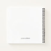 un livre d'hôtes blanc mariage très simple (Dos)