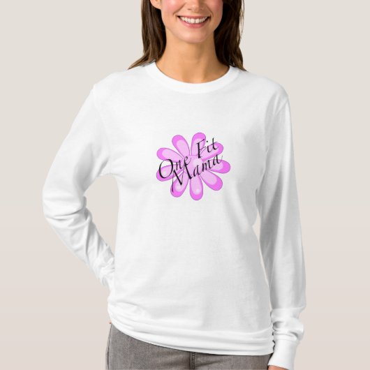 Un long T-shirt de douille de maman convenable (Devant)