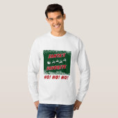 Un long T-shirt de douille de Noël avec la (Devant entier)
