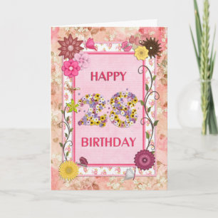 Un look artisanal carte de 28ème anniversaire