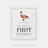 Un Lucky Duck Classic Boy 1er Anniversaire Bienven (Recto)