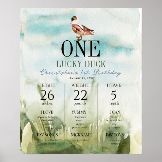 Un Lucky Duck Field 1er Anniversaire Poster de jal (Devant)