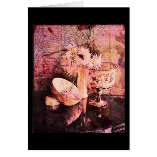 Un magnifique collage floral rose (Devant)