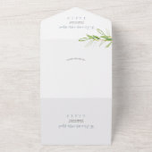 Un Mariage Botanique Simple Tout En Une Invitation (Dehors)