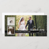 Un Mariage chic et intemporel Merci trois Cartes p (Devant / Derrière)