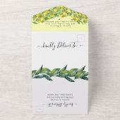 Un Mariage citron tout en une invitation (Dehors)