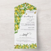 Un Mariage citron tout en une invitation (À l'intérieur)
