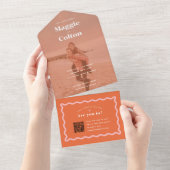 Un Mariage de marguerite tout en une invitation (Déchirure)