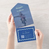 Un Mariage de marguerite tout en une invitation (Déchirure)