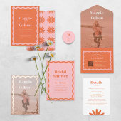 Un Mariage de marguerite tout en une invitation