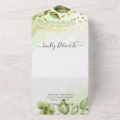 Un Mariage De Script Minimal Tout En Une Invitation (Dehors)