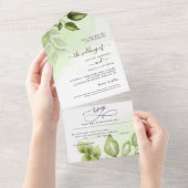 Un Mariage De Script Minimal Tout En Une Invitation (Déchirure)