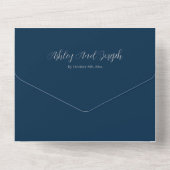 Un Mariage Floral Tout en une invitation (Verso)