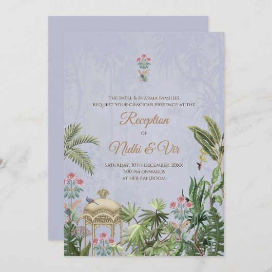 Un mariage indien invite Digital Indian Invitation (Devant / Derrière)