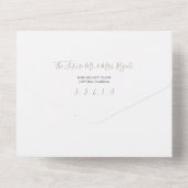 Un Mariage moderne simple tout en une invitation (Verso)