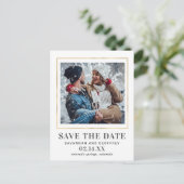 Un mariage photo Enregistrer la date Carte postale (Debout devant)