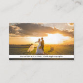 Un Mariage photo moderne Carte de visite photo (Devant)