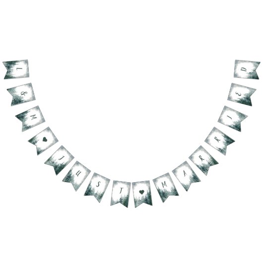 Un Mariage rustique vient de se marier banderole (Tout)