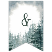 Un Mariage rustique vient de se marier banderole (Deuxième drapeau)