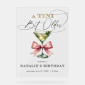 Un Martini Un peu plus âgé Ruban rose bienvenue (Recto)