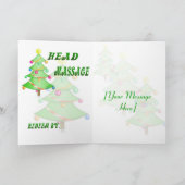 Un massage de la carte de voeux de Noël (Intérieur)