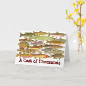 Un mât de milliers - Carte de poisson humoristique (Fleur jaune)