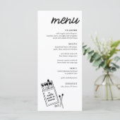 Un match fait dans le Ciel Dîner Mariage Menu (Debout devant)