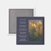 "Un matin de plus" Love Poem Automne Magnet (Recto/Verso)