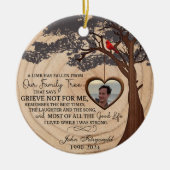 Un Membre Est Tombé De Notre Ornement D'Arbre Fami (Devant)