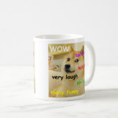 Un Mème De Chien Beaucoup De Chien Drôle Mug (Devant droit)