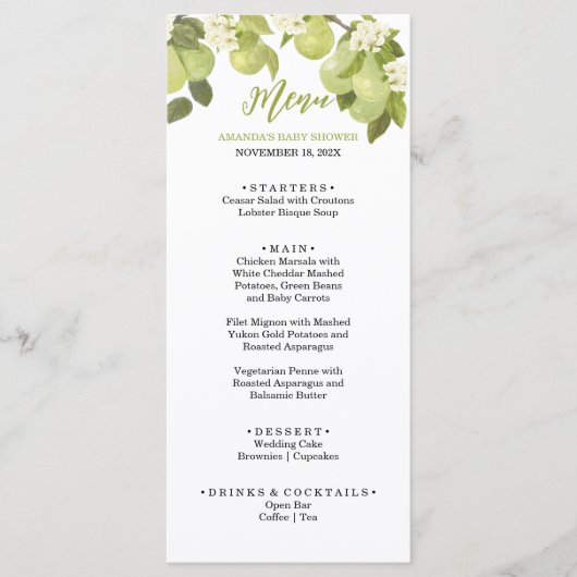 Un Menu Doux Petite Poire (Devant)